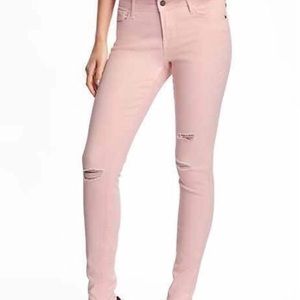 Size 4 Old Navy Mid-Rise Distressed Rockstar Jeans